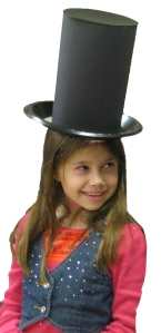 child wearing lincoln hat